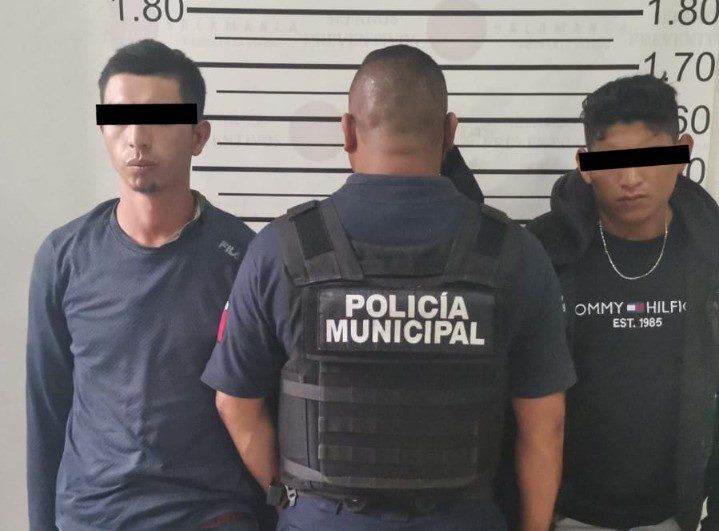 Policía Municipal detiene a presuntos asaltantes reincidentes en la colonia Bellavista