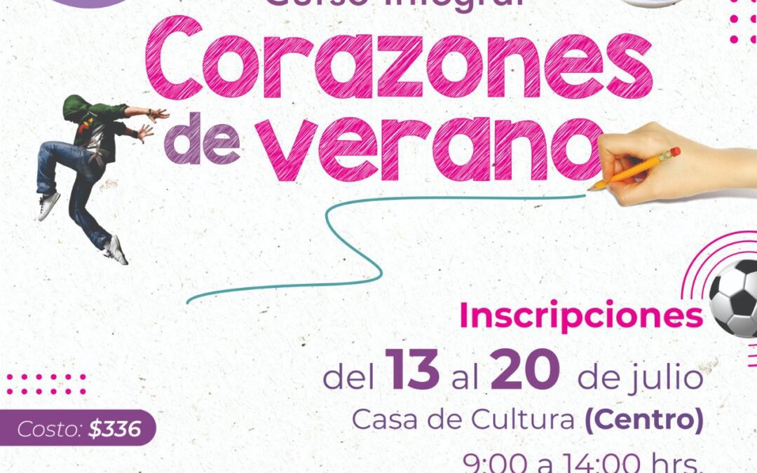 Abren inscripciones para el curso «Corazones de Verano».