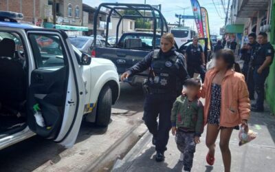 Policías de Salamanca salvaguardan integridad de dos menores.