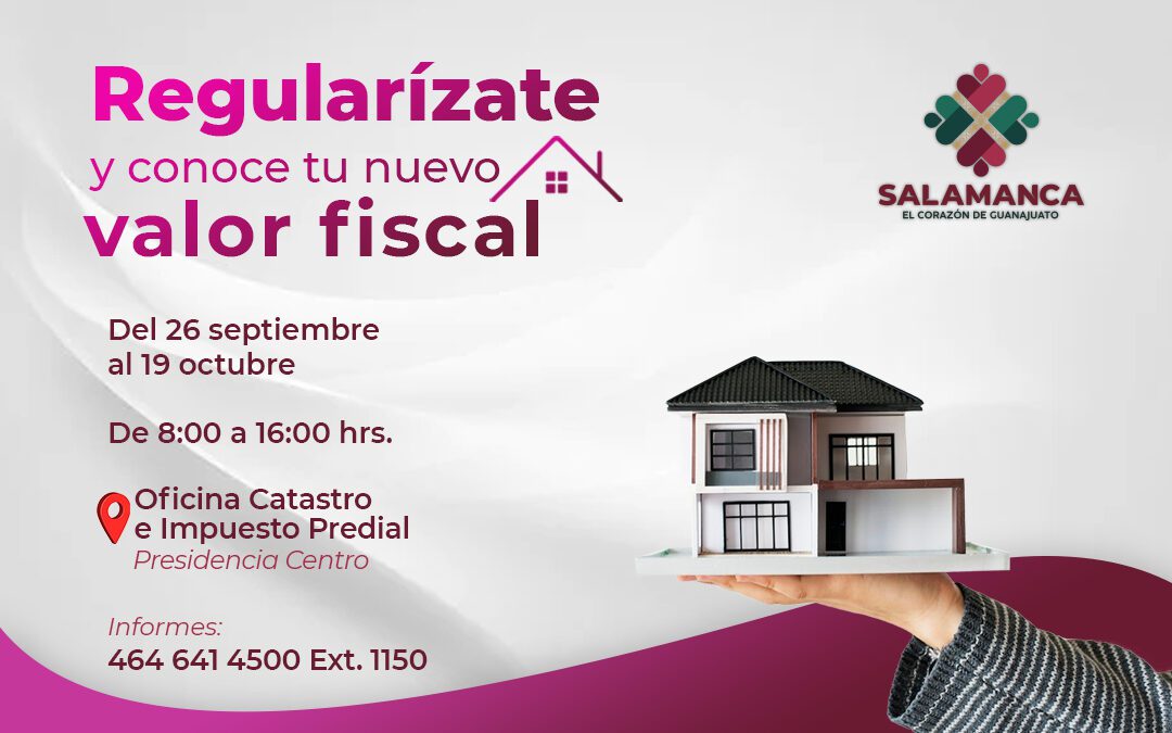 Gobierno de Salamanca invita a regularizar y conocer el nuevo valor fiscal de tus inmuebles