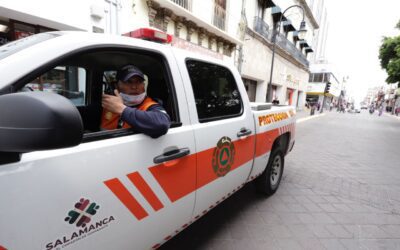 Atiende PC Salamanca reportes por afectaciones leves a causa de sismo