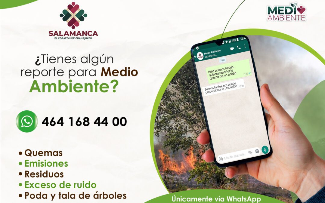 Habilita Gobierno de Salamanca línea telefónica para dar atención a reportes ambientales