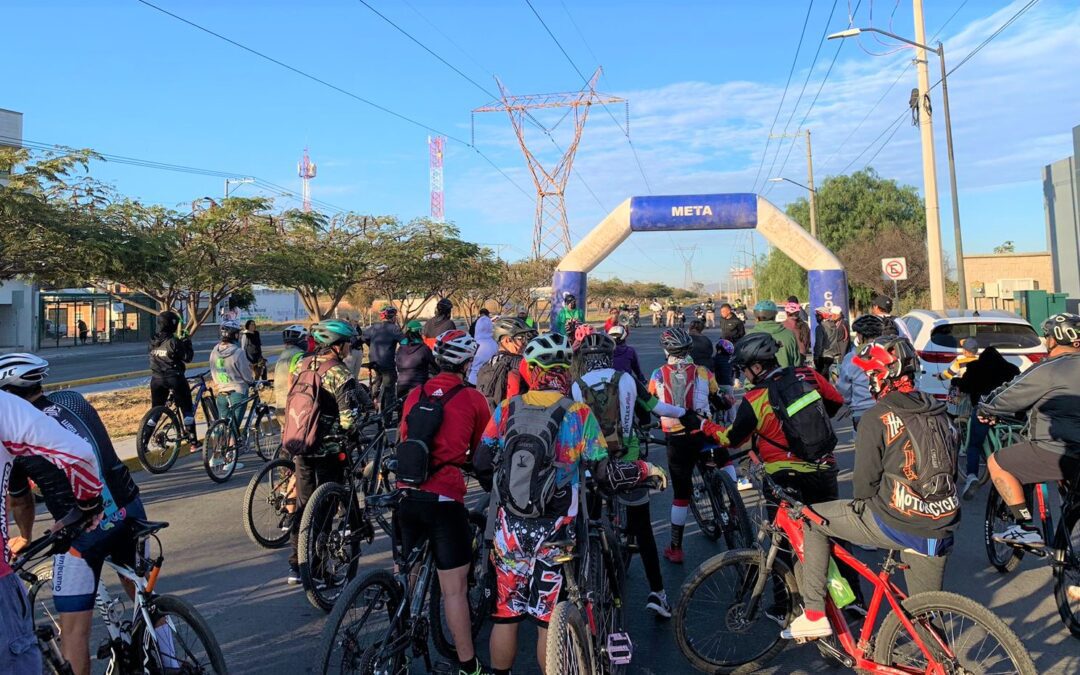Salmantinos participan en ruta ciclista y concientización vial