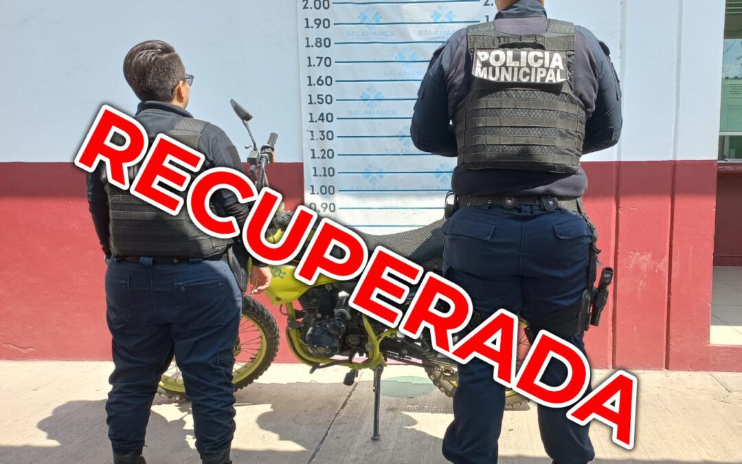 Seguridad Pública de Salamanca recupera vehículos con reporte de robo