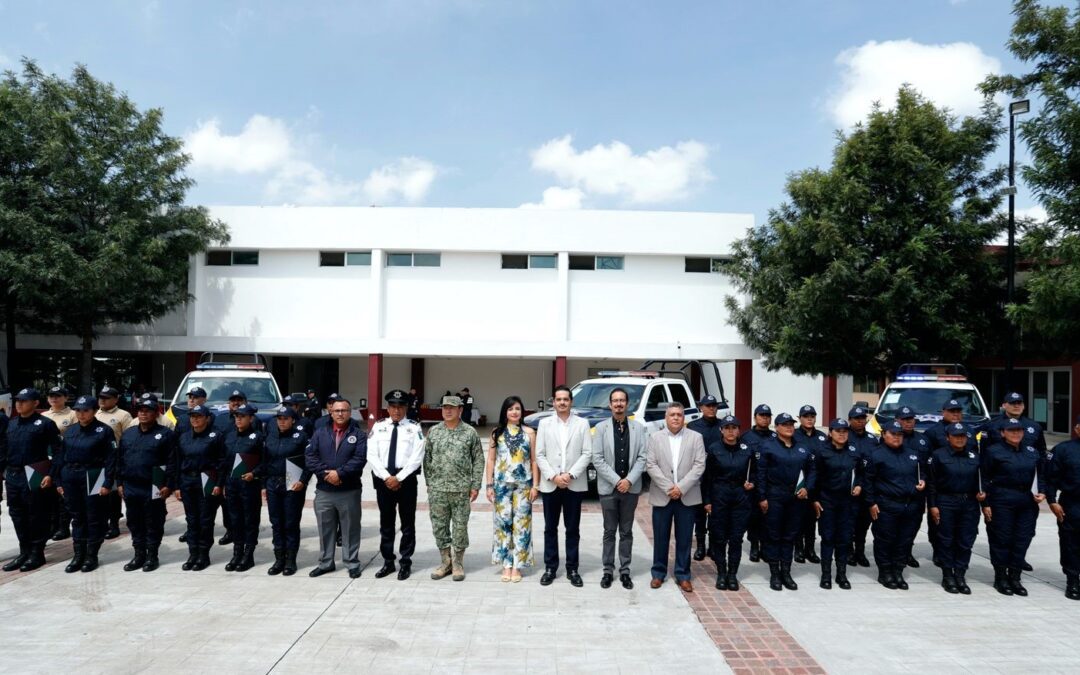 Reconoce el presidente César Prieto el trabajo y compromiso de la corporación de Seguridad Pública de Salamanca