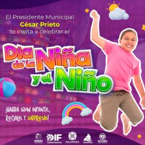 Gobierno de Salamanca y DIF Municipal celebrarán a las niñas y niños con diversas actividades en abril